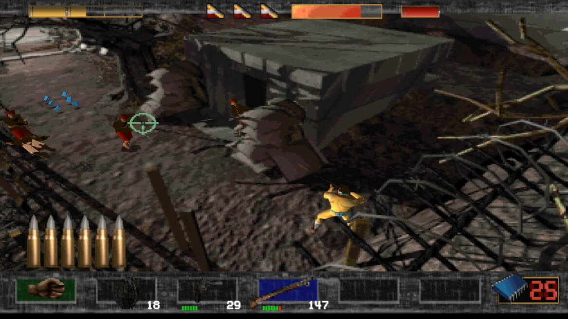 Time Commando - геймплей игры на PlayStation